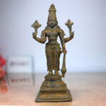 Handmade Panchaloha Bronze Vishnu Idol