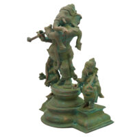 Bronze Musical Ganesha Idols, Ganesh Ki Murti, Panchaloha Ganpati Statue,Brown, 10 Inch, 1 Piece - Image 4