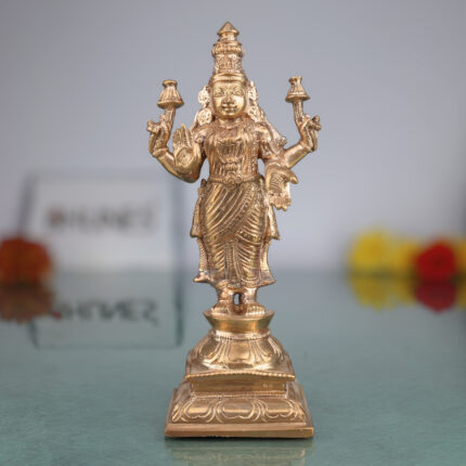 Bronze Mahalakshmi Idol