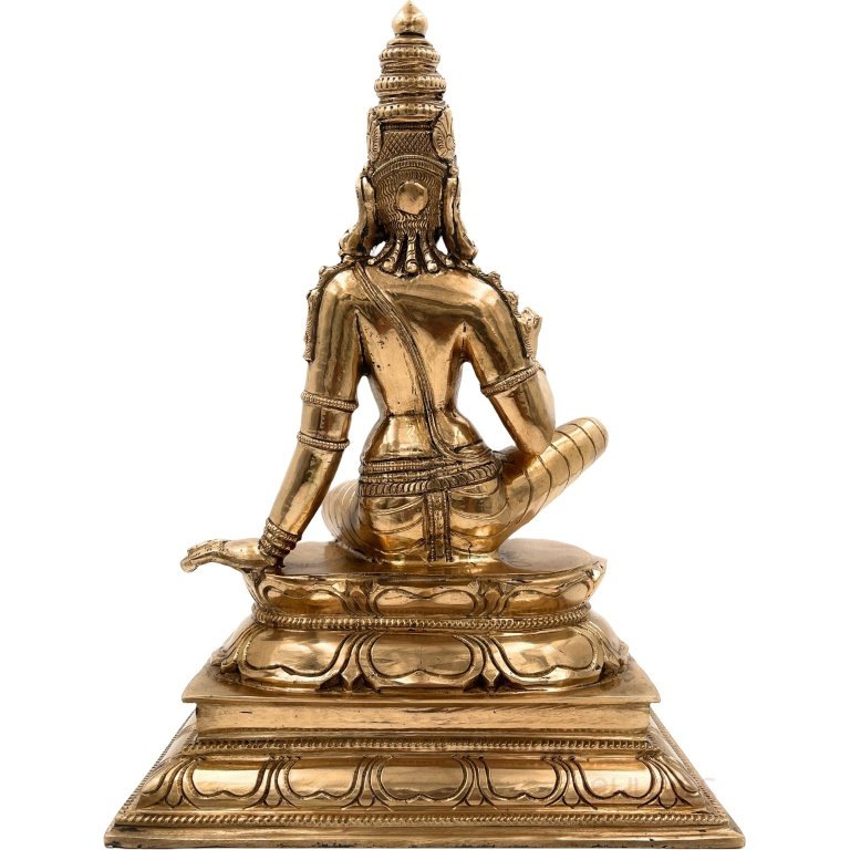 bhunes bronze goddess parwathi idols, panchadhatu parvati silai, parvathi ji ki murti,gold, 13 inch, 1 piece