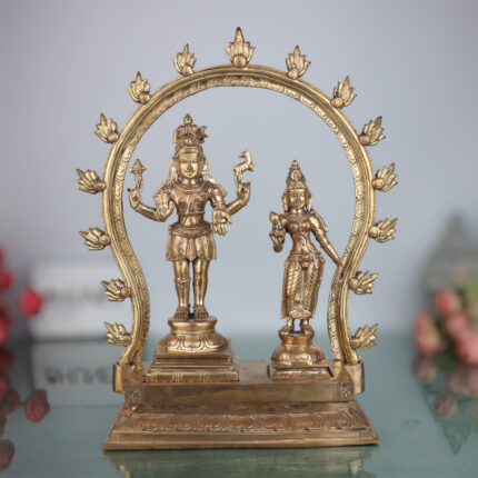 Shiva Parvathi Idol with Prabhavali Peetam