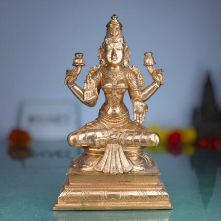 Handmade Panchaloha Mahalakshmi Idol