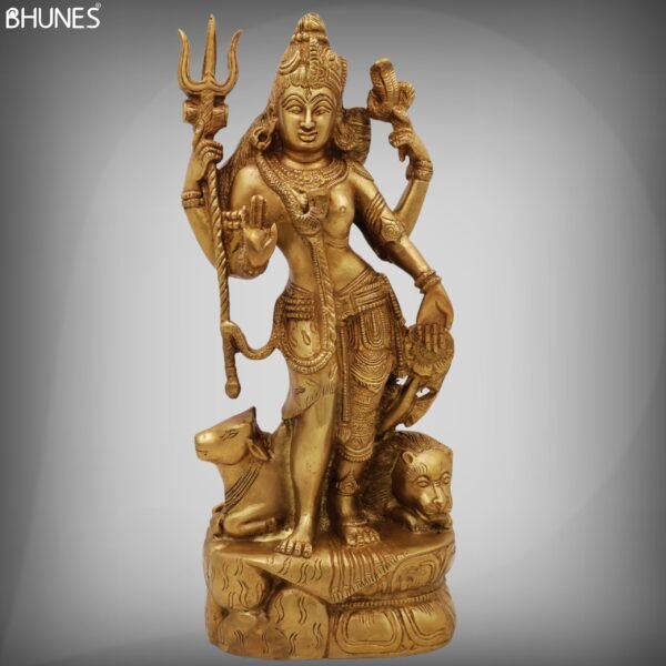 Brass Ardhanarishvara Statue