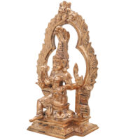Handcrafted Bronze Mariamman Idol | Panchaloha Samayapuram Karumari Amman | South Indian Grama Devata Sculpture for Temple & Home,Brown, 8 Inch, 1 Piece - Image 4