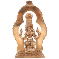 Handcrafted Bronze Mariamman Idol | Panchaloha Samayapuram Karumari Amman | South Indian Grama Devata Sculpture for Temple & Home,Brown, 8 Inch, 1 Piece - Image 5