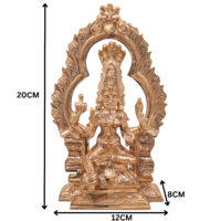 Handcrafted Bronze Mariamman Idol | Panchaloha Samayapuram Karumari Amman | South Indian Grama Devata Sculpture for Temple & Home,Brown, 8 Inch, 1 Piece - Image 6