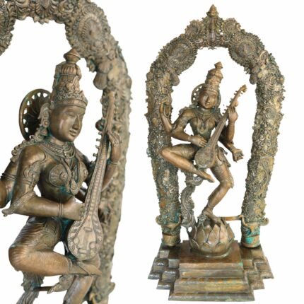 Panchaloha Saraswati idol