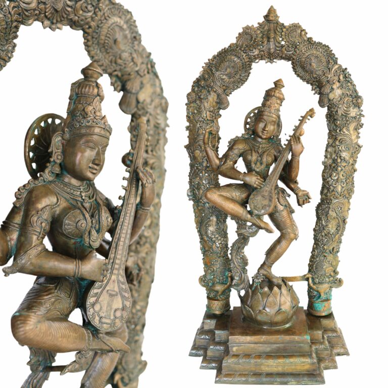 panchaloha saraswati idol