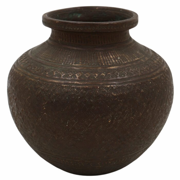 bhunes antique brass loota, lota poja cambu, water loota, jal lota, poja cambu, lotiya, gangajali stoup,brown, 5 inch, 1 piece