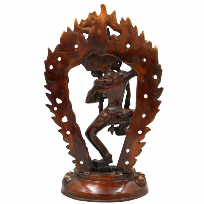 bhunes brass buddhist kapali kali idol – tibetan guhya kali ji murti | antique brass tantra figurine,brown, 13.5 inch, 1 piece