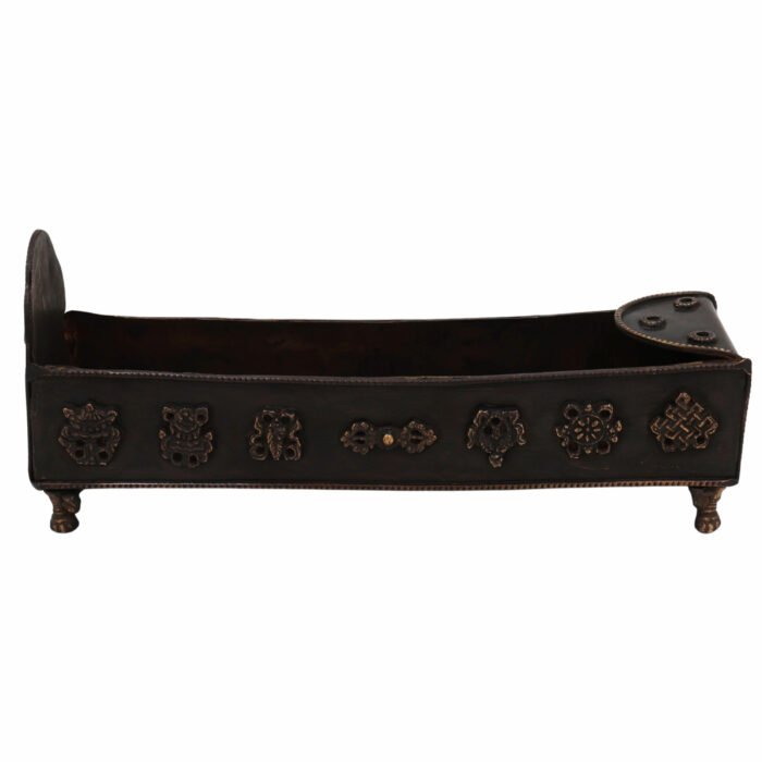 bhunes brass incense burner – traditional dhoop dhani & agarbatti holder for pooja & aromatherapy,brown, 4.5 inch, 1 piece