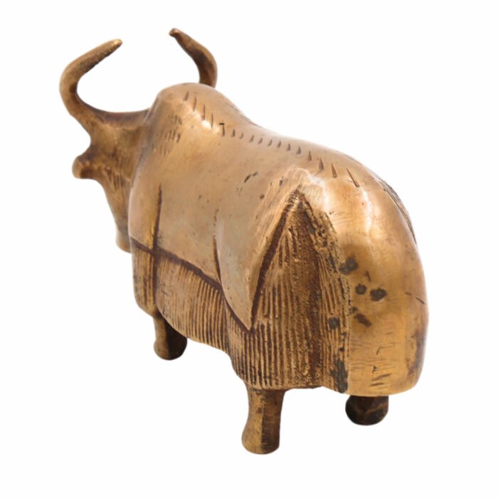 bhunes brass yak sculpture – handcrafted antique yak showpiece for home & office déco,gold, 2.5 inch, 1 piece