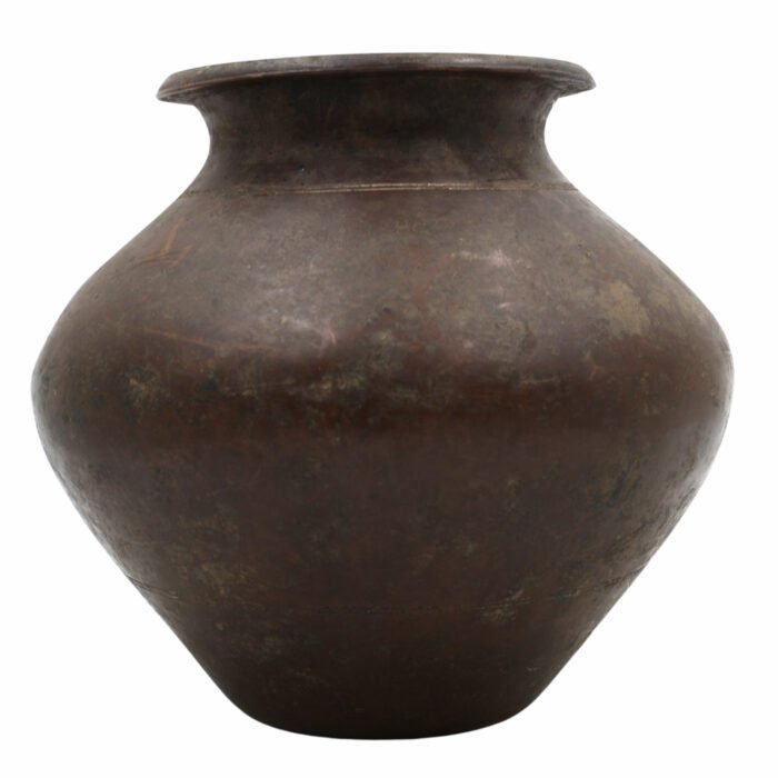 bhunes antique brass loota, lota poja cambu, water loota, jal lota, poja cambu, lotiya, gangajali stoup,gold, 7 inch, 1 piece