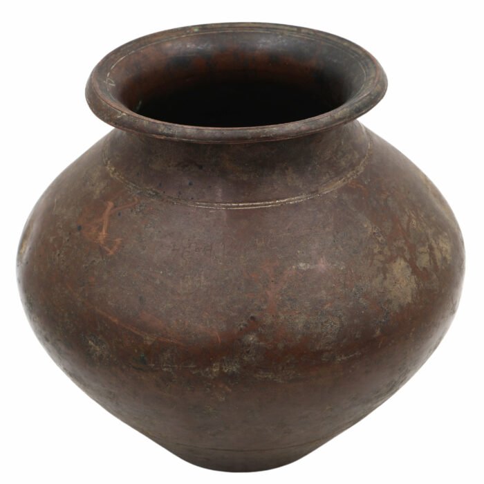 bhunes antique brass loota, lota poja cambu, water loota, jal lota, poja cambu, lotiya, gangajali stoup,gold, 7 inch, 1 piece