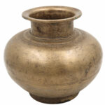 Bhunes Antique Brass Loota, Lota Poja Cambu, Water Loota, Jal Lota, Poja Cambu, Lotiya, Gangajali Stoup,Gold, 6.5 Inch, 1 Piece