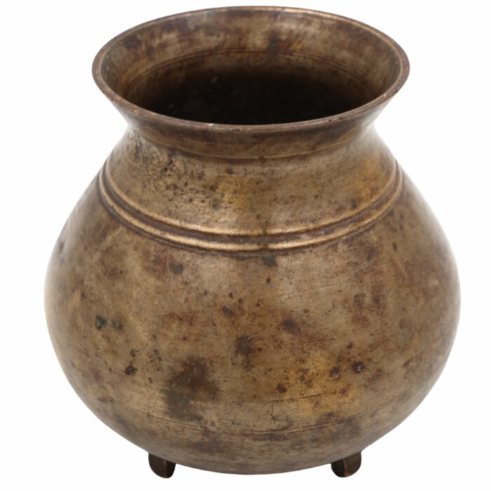 bhunes antique brass loota, lota poja cambu, water loota, jal lota, poja cambu, lotiya, gangajali stoup,gold, 5 inch, 1 piece