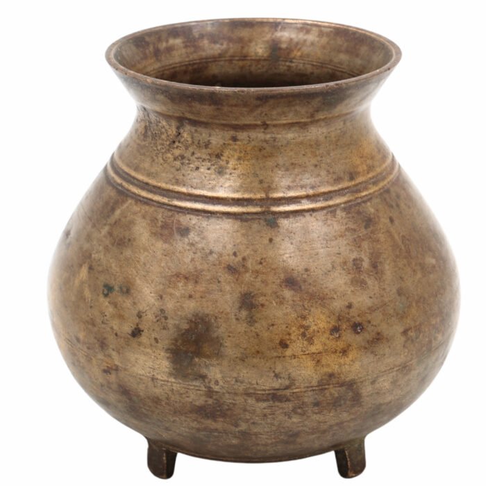 bhunes antique brass loota, lota poja cambu, water loota, jal lota, poja cambu, lotiya, gangajali stoup,gold, 5 inch, 1 piece