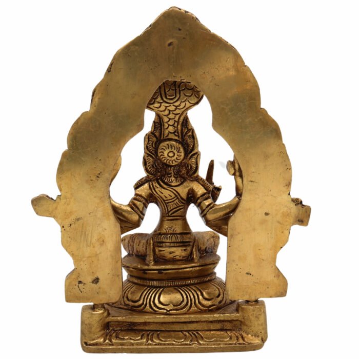 bhunes brass durga mariyamma idol – handcrafted hindu goddess statue for home, temple & pooja décor,gold, 6 inch, 1 piece