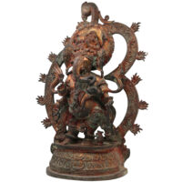 Handcrafted Brass Ganesha Idol | Ganapati Vinayaka Murti | Vighnaharta Siddhivinayak Statue for Home Temple Decor & Gifts,Brown, 20.5 Inch, 1 Piece - Image 4