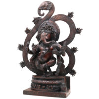Handcrafted Brass Ganesha Idol | Vinayaka Ganpati Murti | Vighnaharta Ekadanta Pillaiyar Statue for Pooja, Home Decor & Gifting,Brown, 17 Inch, 1 Piece - Image 4