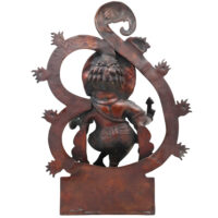 Handcrafted Brass Ganesha Idol | Vinayaka Ganpati Murti | Vighnaharta Ekadanta Pillaiyar Statue for Pooja, Home Decor & Gifting,Brown, 17 Inch, 1 Piece - Image 5