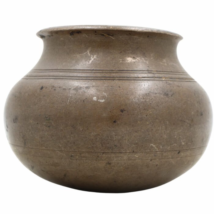 bhunes antique brass loota, lota poja cambu, water loota, jal lota, poja cambu, lotiya, gangajali stoup,gold, 3 inch, 1 piece