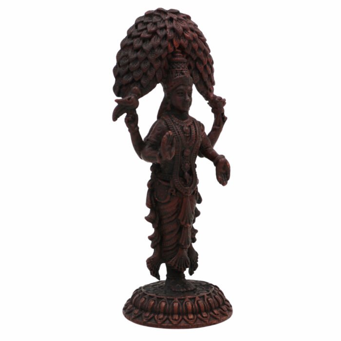 bhunes copper vasavi kanyaka parameshwari devi idol – divine goddess statue for home, temple & pooja décor,brown, 3 inch, 1 piece