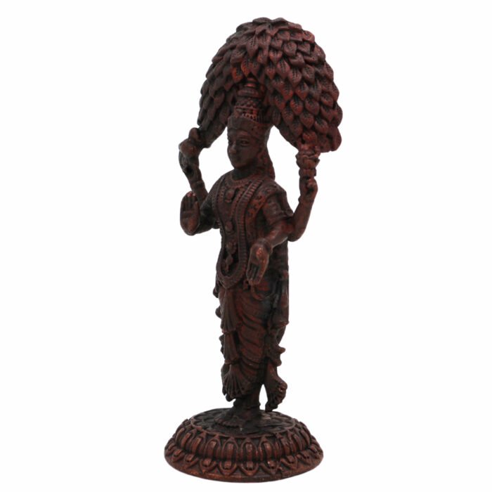 bhunes copper vasavi kanyaka parameshwari devi idol – divine goddess statue for home, temple & pooja décor,brown, 3 inch, 1 piece