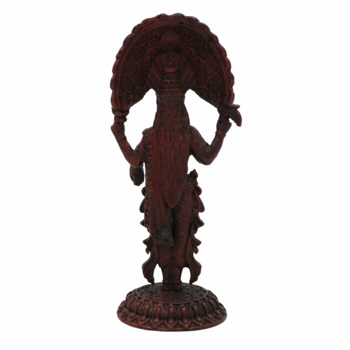 bhunes copper vasavi kanyaka parameshwari devi idol – divine goddess statue for home, temple & pooja décor,brown, 3 inch, 1 piece