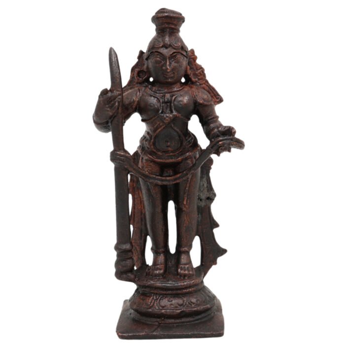 bhunes copper udupi krishna idol – antique bala krishna murti | handcrafted govinda statue for pooja & décor,brown, 3 inch, 1 piece