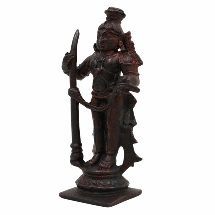 bhunes copper udupi krishna idol – antique bala krishna murti | handcrafted govinda statue for pooja & décor,brown, 3 inch, 1 piece