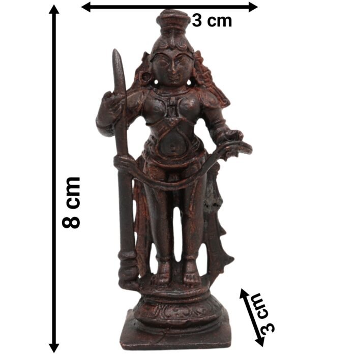 bhunes copper udupi krishna idol – antique bala krishna murti | handcrafted govinda statue for pooja & décor,brown, 3 inch, 1 piece