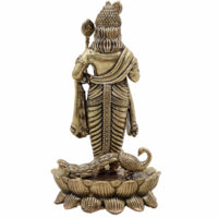 Brass Murugan Idol – Kartikeya | Subramanya | Skanda | Vel Murugan | Shanmukha | Palani Andavar Statue for Puja, Home Temple & Gifting,Gold, 4 Inch, 1 Piece - Image 5