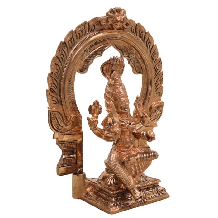 bhunes bronze panchaloha mariamman idol – adhi shakti devi statue | chola art handcrafted divine sculpture,gold, 8 inch, 1 piece