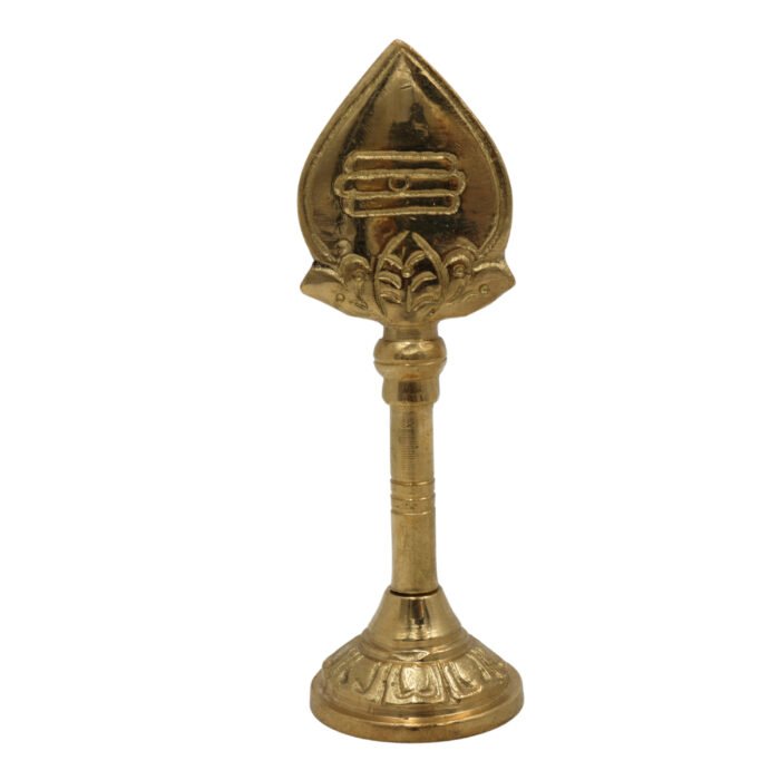 bhunes brass small vel for pooja – handcrafted divine spear of lord murugan | kartikeya, subramanya, skanda vel for puja & temple use,gold, 4.5 inch, 1 piece