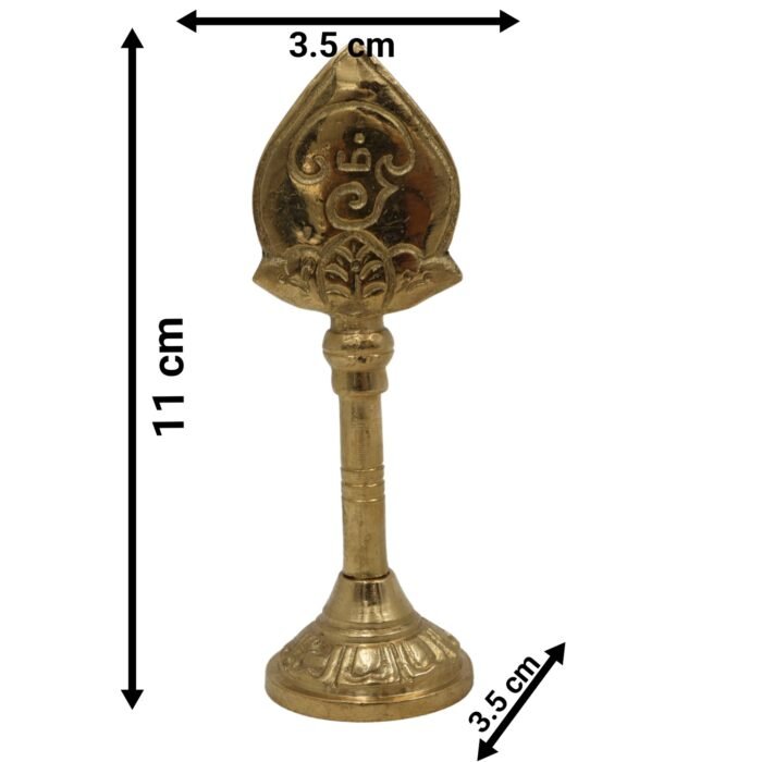 bhunes brass small vel for pooja – handcrafted divine spear of lord murugan | kartikeya, subramanya, skanda vel for puja & temple use,gold, 4.5 inch, 1 piece