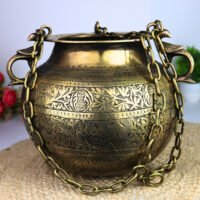 Brass Hanging Planter