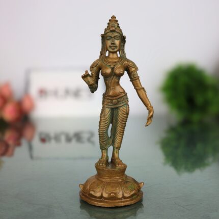Handcrafted Bronze Parvati Idol