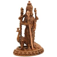 Handcrafted Bronze Murugan Idol, Panchaloha Subramanya Statue, Skanda Velan Deity Sculpture, Chola Art South India Murugan, Brown, 4 Inch, 1 Piece - Image 3