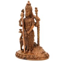 Handcrafted Bronze Murugan Idol, Panchaloha Subramanya Statue, Skanda Velan Deity Sculpture, Chola Art South India Murugan, Brown, 4 Inch, 1 Piece - Image 4
