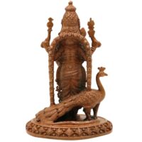 Handcrafted Bronze Murugan Idol, Panchaloha Subramanya Statue, Skanda Velan Deity Sculpture, Chola Art South India Murugan, Brown, 4 Inch, 1 Piece - Image 5