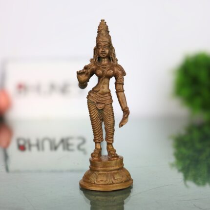 Handmade Bronze Parvati Idol