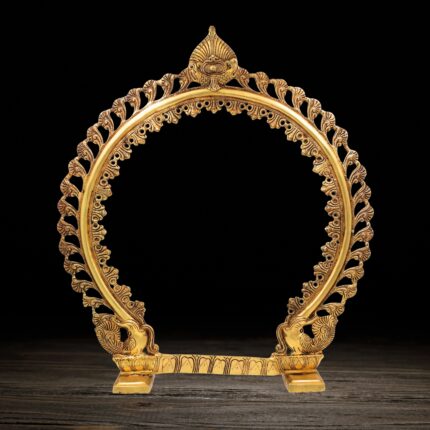 brass prabhavali with stand