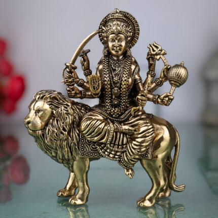 Brass Durga Idol