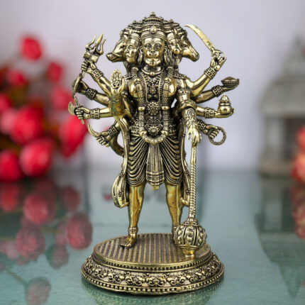 Brass Panchamukhi Hanuman