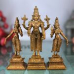 Vishnu with Sri Devi & Bhu Devi
