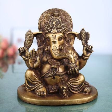 Brass Ganesha Idol