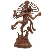 Brass Large Nataraja Idol | Handcrafted Lord Shiva Dancing Murti for Pooja, Temple & Home Decor, Brown, 21 Inch, 1 Piece - Image 4