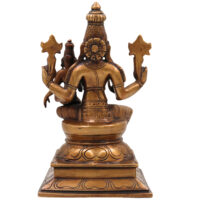 Brass Varahalakshmi Idol, Handcrafted Murti, Goddess Varalakshmi Statue for Pooja, Home Decor & Spiritual Gifts, Gold, 10 Inch, 1 Piece - Image 5