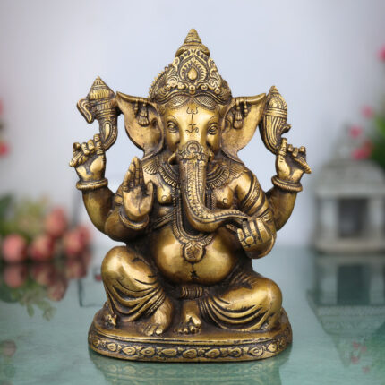 Brass Ganesha Idol